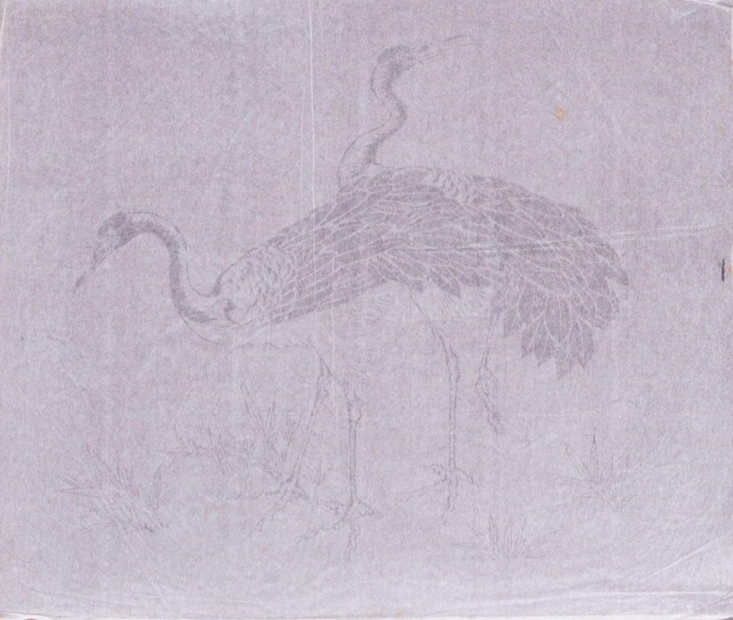 09.透かし入り典具帖「鶴」