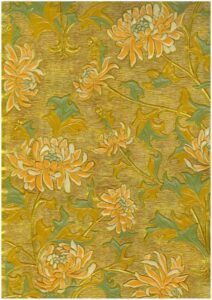 1.旧日本郵船小樽支店復原壁紙(菊花文様)