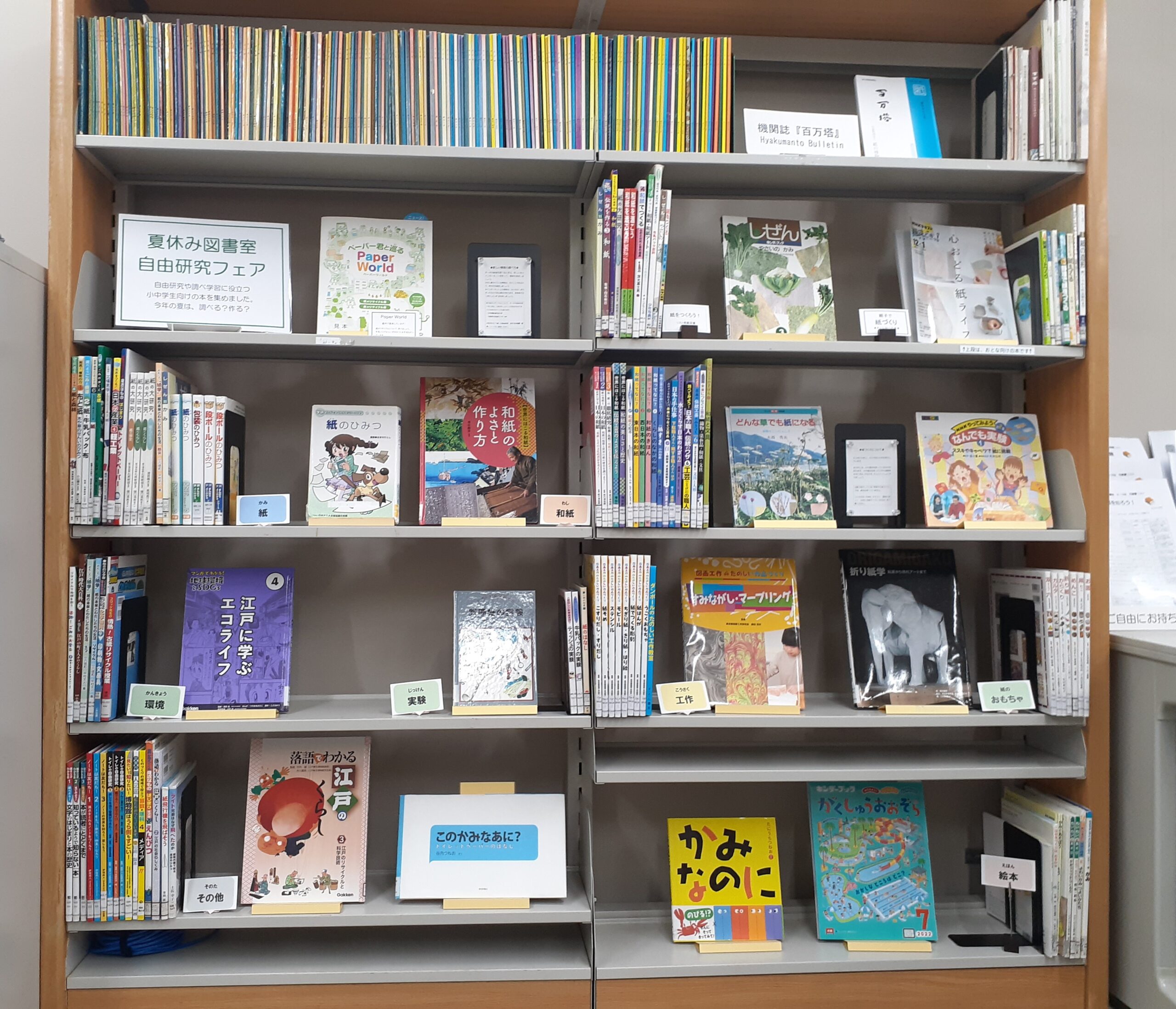 2024夏休み図書室(写真)